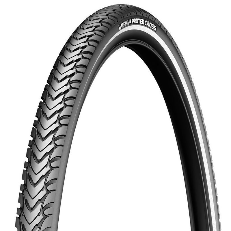 CUBIERTA MICHELIN PROTEK CROSS 700x40C ACCES LINE RIGIDA FLANCO REFLECTANTE 42-622