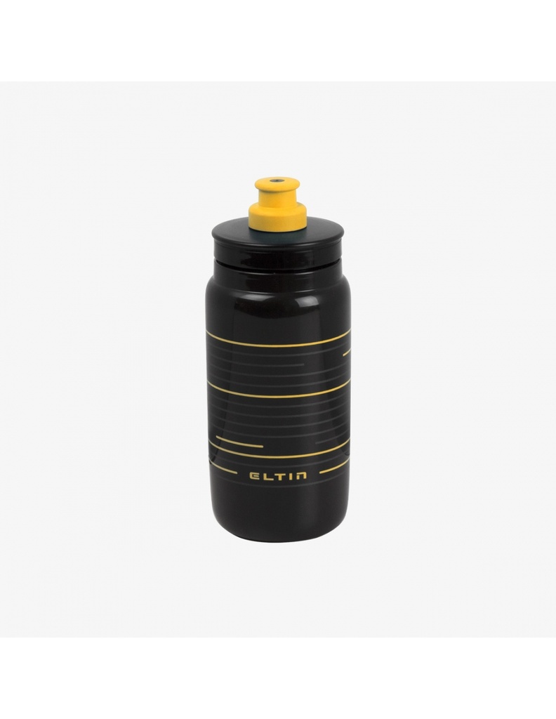 Bidon de ciclismo Pro 550ml negro y amarillo
