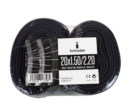 blister x2 Schrader OEM Cámara 20x1.50/2.20