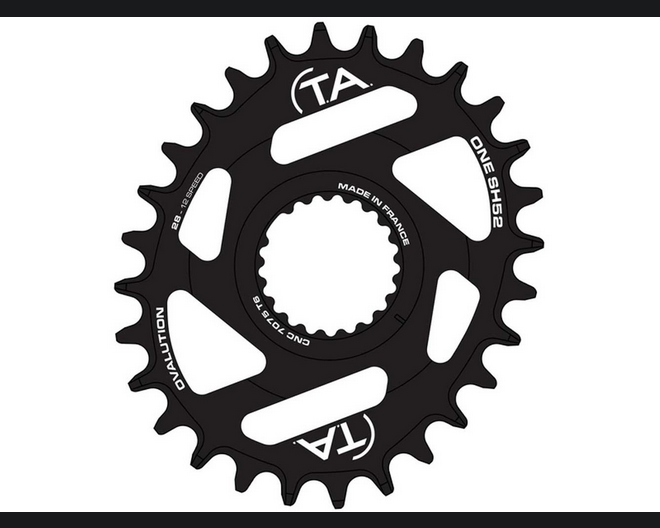 PLATO T.A. ONE OVALADO SH52 SHIMANO 11/12V 28 DIENTES