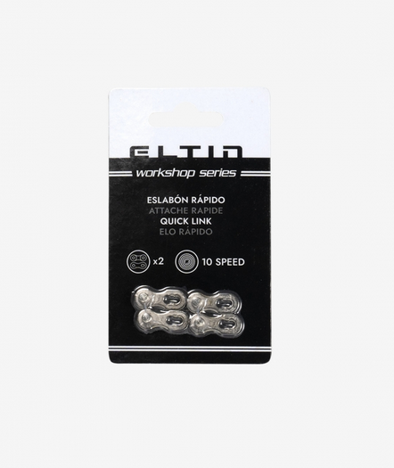Pack 2 Eslabones rápidos para Cadena 10 Velocidades plata