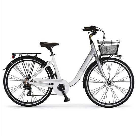 Bicicleta urbana MBM People 28" 7v GRIS/BLANCO