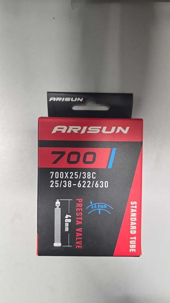 Camara 700x25/38C V. Presta 48mm Arisun