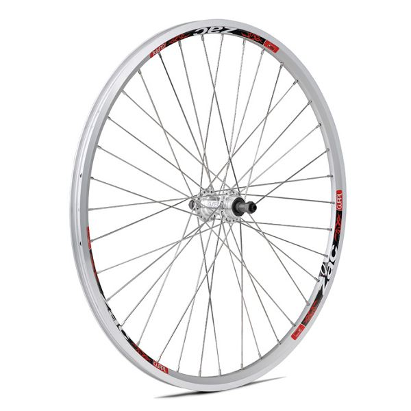 RUEDA ZAC 26" PLATA R/INOX TRASERA ROSCA