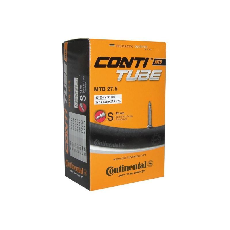 CAMARA CONTINENTAL MTB WIDE 27.5x 2.60-2.80 VALVULA PRESTA 42 mm (65-70-584)