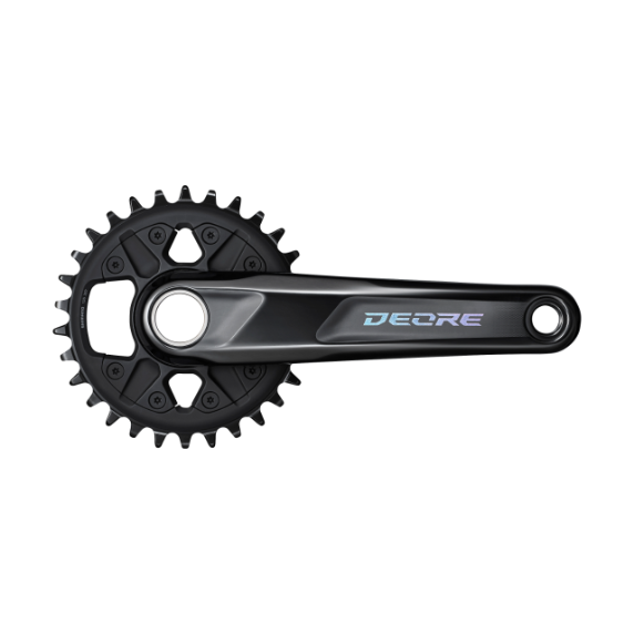 SHIMANO DEORE Juego de bielas FC-M6100-1 2-PIECE CRANKSET 12 velocid 175,0 mm 30D Color de serie Sin piezas de pedalier Sin CG