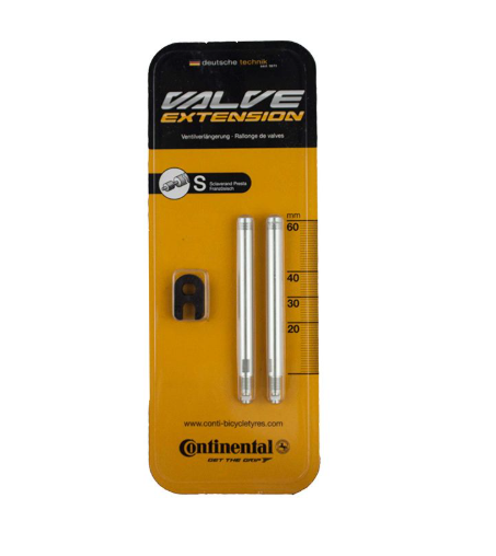 JUEGO DE PROLONGADORES DE VALVULA CONTINENTAL ALUMINIO 60 mm