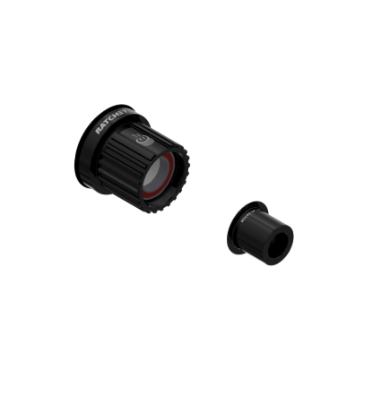 FB K MTB SHI MS LN 12/142/48 AL LI SM B Conversion kit Rotor aluminum Shimano Micro Spline LN, black with standard ball bearings M incl. adapter