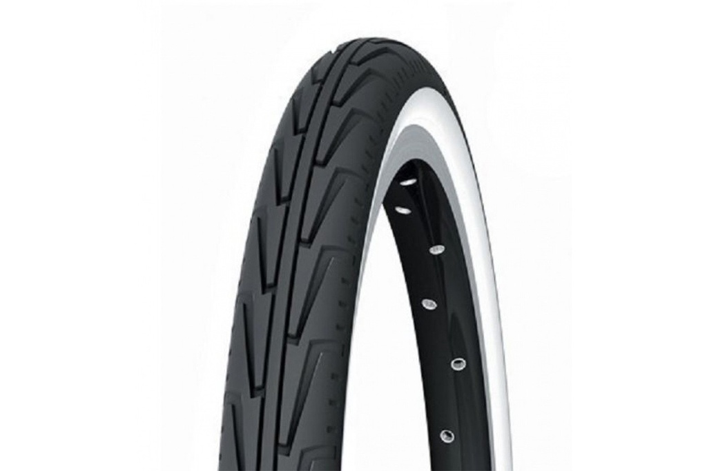 CUBIERTA MICHELIN DIABOLO CITY 500A ACCES LINE RIGIDA BLANCO/NEGRO 37-440