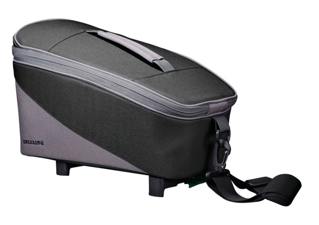 CARRIER BAG bk/gr TALIS Size 23x18x37 cm, 8L, Black/Grey