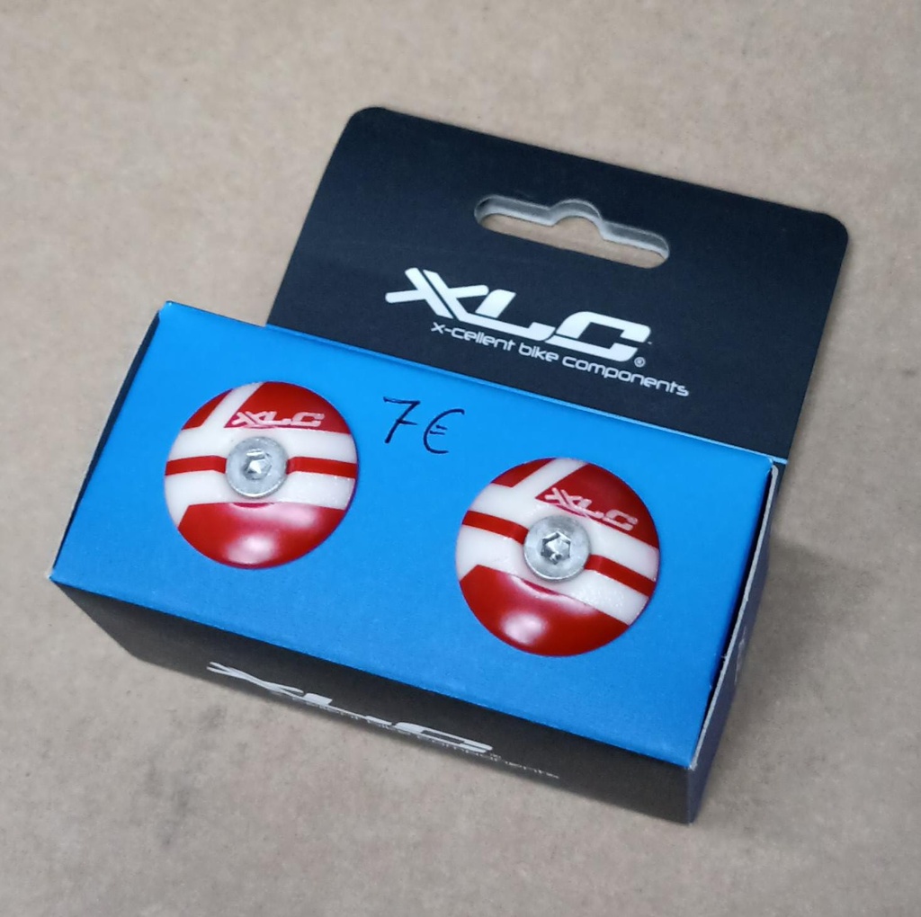 Tapon de manillar XLC Rojo